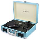 01pt-bl Produtrend Vinylpal Portable Record Turntable
