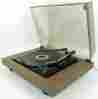 0945 Bsr Vintage Turntable Record Player W Lid