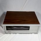 0992 Soundesign Vtg Turntable On Sliding Tray Into Woodgrain Cabinet Works