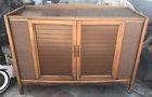 1st608-r 1 St608 R Magnavox Vintage Turntable Record Player Radio Original Cherry Cabinet