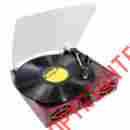 68889011500 11500 Pyle Portable Vintage Turntable Retro Wooden Usb Port Record Player Dj Equipment Song