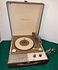 1431-124 Philco Vintage Model Suitcase Phonograph Record Player Plays Great