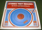 Srt14 1978 Lp Home Test 12 " Record Booklet Model Stereo Laboratory