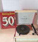 3234 Sears Silvertone Vintage Portable Record Player Model Clean Tested Works