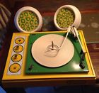 342-1 The Voice Of Music Rare Mellow Yellow Record Player Model W2 Speakers Used