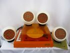 346-1 Voice Of America Vintage Orange Peel Record Player Speakers Model