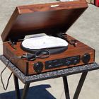 3601m Memorex Turntable Record Player With Radio Wood Case Excellent Sound