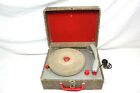 4-a-144 4--144 Portable Vintage Usa 33 Record Player Speed Firestone 45 78 - Tube