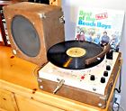 525vt Audiotronics Portable Vintage Record Player Phonograph Turntable Works