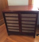 6-hf-2 Rca Victor Model Orthoponic Record Player Radio Stereo Wood Cabinet