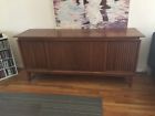 6076 Sears Vintage Silvertone Stereo Console In Walnut Model