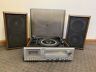6608 Soundesign Vintage Cassette Record Player With Speakers Tested