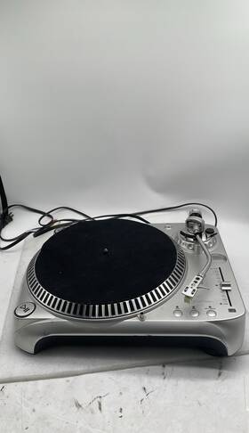 Att-7013 Accurian Att 7013 Manual Direct Drive Turntable Silver Vintage With Cables