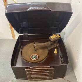 6rp48-3a1-ma Admiral 6rp48 1946 78rpm Record Player Bakelite Case Phonograph For Parts