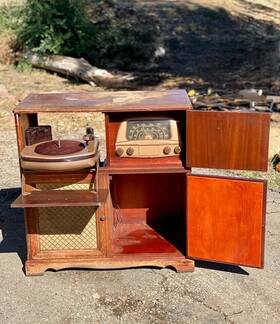 7c64w-ul Admiral 7c64m-ul Vintage Record Player And Cabinet - Model