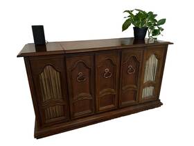 Dy2089 Admiral Rare Find Vintage Record Player Cabinet Solid State Radio