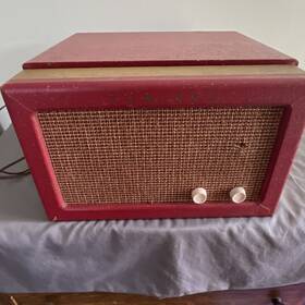 Rc607-1 Admiral Model 338 Chassis 311a Vintage Portable Record Player Red/beige