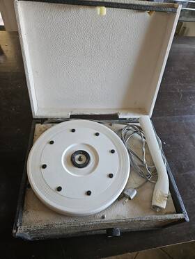 S-1960 Arvin 47p39 Vintage 1950 S Portable Suitcase Phonograph Record Player Tube