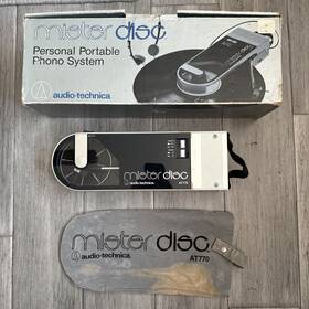At770 Audio-technica Att70 Vintage Mister Disc Portable Turntable Partly Works - Read