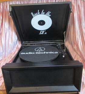 Tb10107bk Audio-technica Vintage Record Player Turntable With Cartridge
