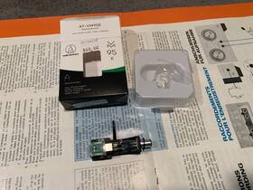 At-vmn95e Audio Technica Vmn95e Cartridge And Headshell With Box Paperwork