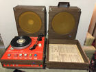 Avt-1270t Newcomb Vintage Record Player And Matching Speakers