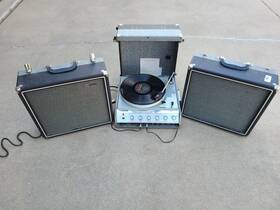 Vp50-a Bogen Rare Vp50 B-52 Lenco L-75 Turntable Amplifier Portable With Speakers