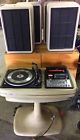 Br-5 Brothers 1960s Rare Turntable 8 Track Stereo System 4 Speakers Stand