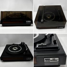 4800dx Bsr Mcdonald Turntable Vinyl Record Player With Dust Cover Parts Or Repair