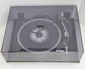C198.c.1 Bsr Vintage Record Changer Turntable With Cover Needle Plinth - Working