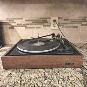 Rp-700 Bsr Sharp Turntable Woodgrain Vintage Great Britain Rp-24 Beautiful Parts Rep