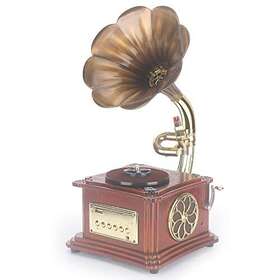 Cecinir 790832943919 Mini Vintage Retro Gramophone Phonograph Shape Stereo Speaker Sound System Mu