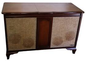 Mpx-70 Chadwick Amazing Vintage Inch The Fisher Console Stereo With Turn Table Works