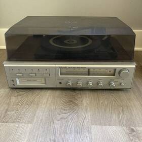 H364 Craig Vintage 8 Track Tape Recorder Vinyl Record Player Combo For Parts