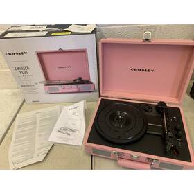 Cr8005e-bh Crosley Cruiser Plus Record Player Suitcase Style Blush Pink