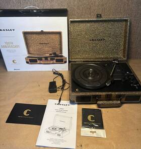 Cr8005f-ga Crosley Gold 100th Anniversary Ltd Ed Cruiser Deluxe Portable Turntable
