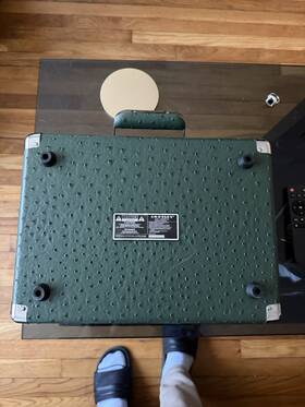 Cr8005f-gr Crosley Green Portable Vintage Record Player Turntable