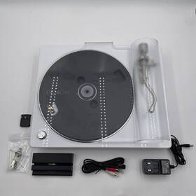 Dp-400 Denon 883795004756 Semi-automatic Analog Turntable With Speed Auto Sensor White