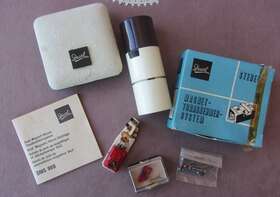 Dn95 Dual Electronics Vtg Lot Dms 900 Turntable Stylus Headshell Cartridge/ Needle / Manual Box