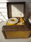 Edt-12 Edt12 Newcomb Vintage Turntable Portable Suitcase Record Player Works Great