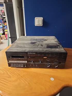 M2210a Emerson Vintage Am/fm Stereo Cassette Record Player Combo Parts Repair Sh