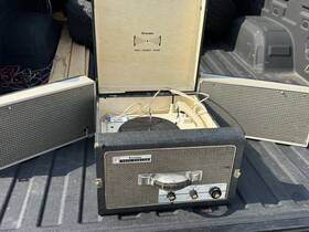 4-a-216 Firestone Record Player Mint Working Rare 3-channel Stereo Vtg 1960s