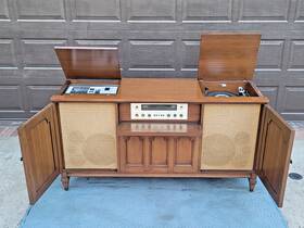 960-ip Fisher Mid-century 1964 Executive Ix Stereo Console With 800-c Receiver Excellent