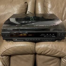 Fisher Dac-145 Cd /turntable Combo Record Player Cabinet See Description