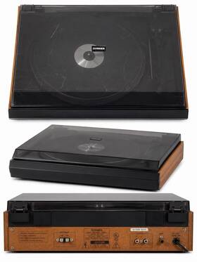 Mc-7236 Fisher Vintage Turntable Record Player With Dust Cover Component System