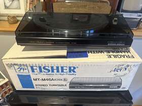 Turntable-mt-m46a Fisher Mt-m46a Vintage Studio Standard Turntable-mt-m46a- Rare- -new In Open Box