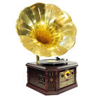 Pvnp4cd Fm Cassette Pc Turntable Horn Pyle Vintage Phonograph Cd Usb Recor