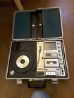 G2615n-2 Sanyo Vintage Music Center Portable Suitcase Record Radio Cassette