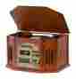 Gdi-tw3usb Grace Digital Turntable Usbrecordable Brown Vintageveneer Records Vinyl Cassette To Pc 893153002270