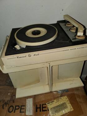 99-936 Ge Rare Concert Hall Record Player Art Deco Museum Piece